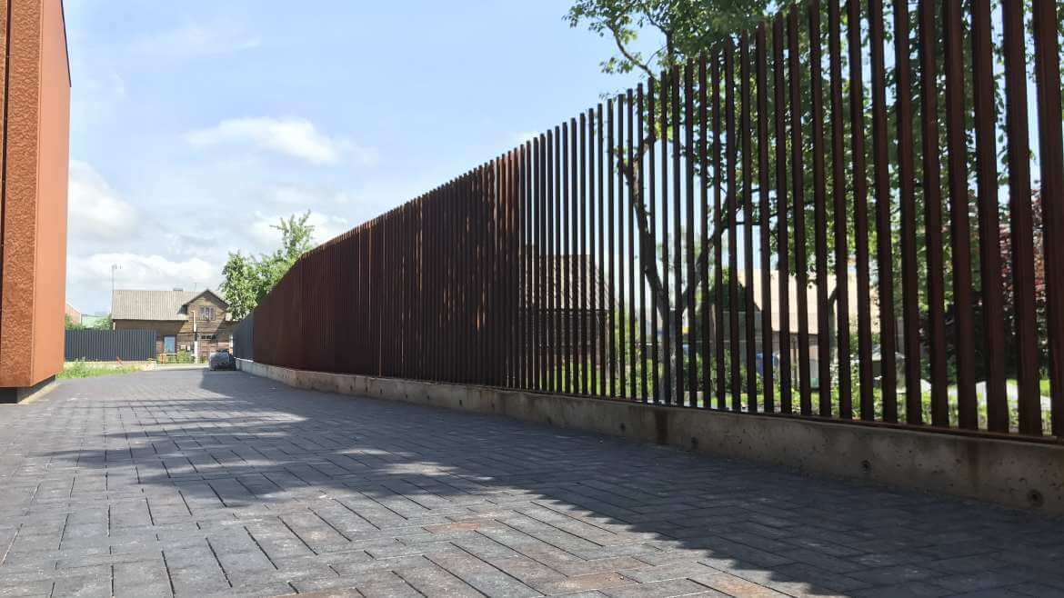 Corten-terasest aed „Zetta“