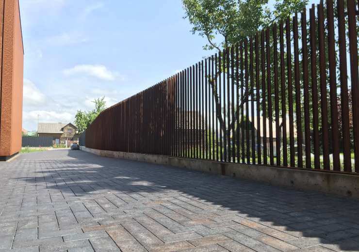 Corten-terasest aed „Zetta“