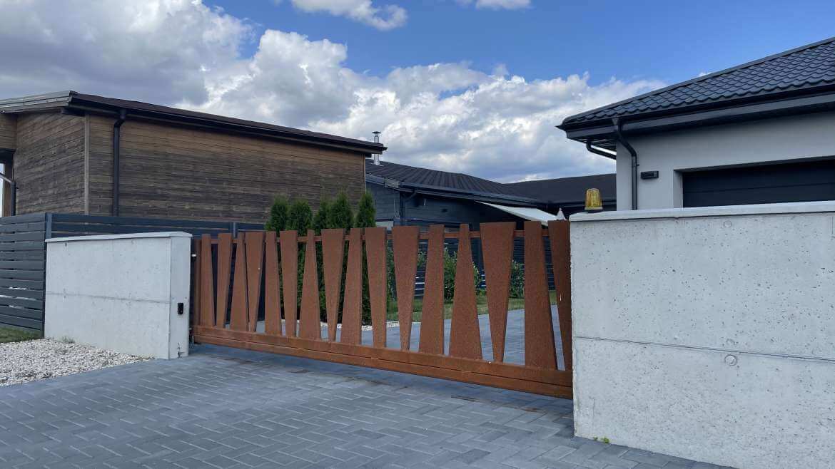 Corten-terasest aed „Aston“