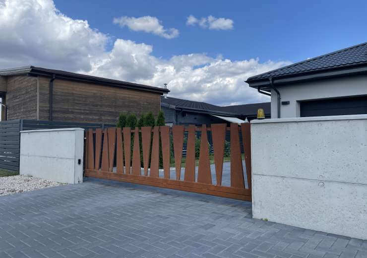 Corten-terasest aed „Aston“