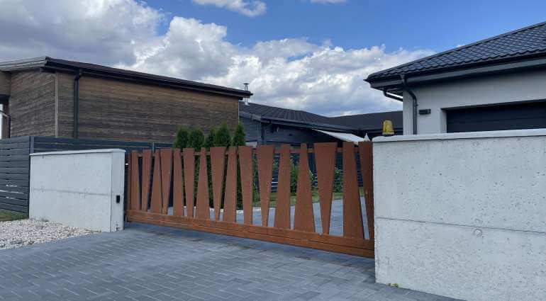 Corten-terasest aed „Aston“