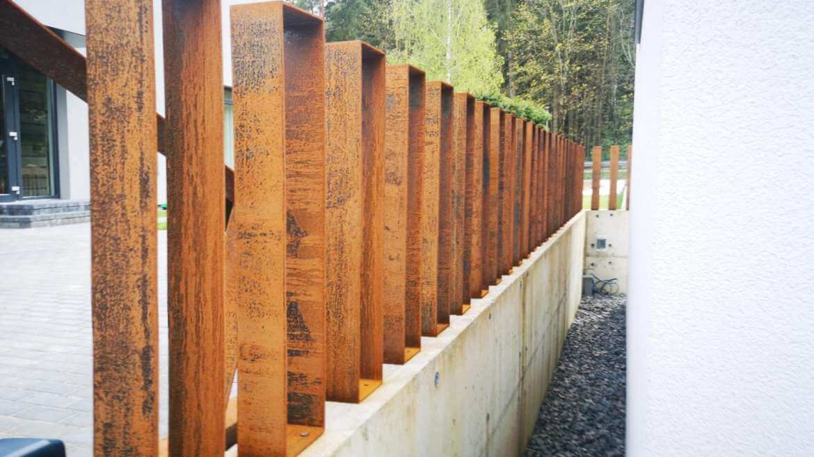 Corten-terasest aed „Kuubik“