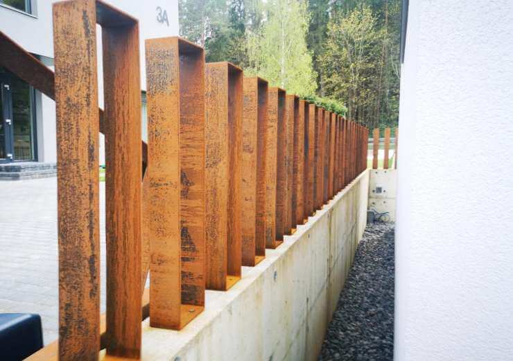 Corten-terasest aed „Kuubik“