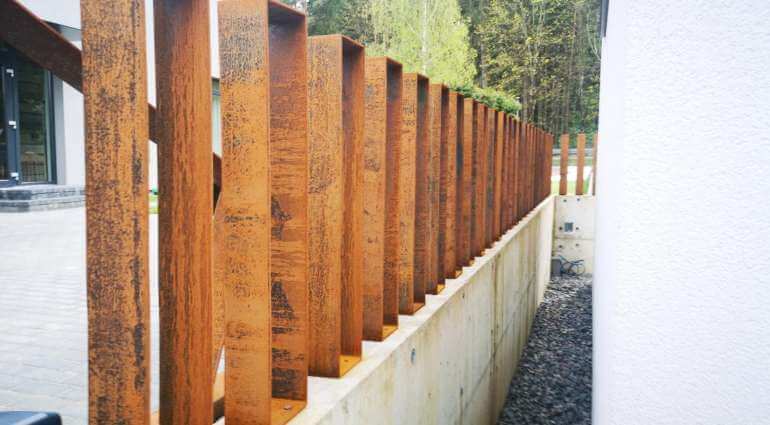 Corten-terasest aed „Kuubik“