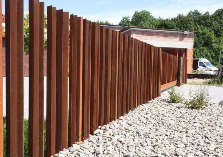 Corten-terasest aed „Veneetsia“