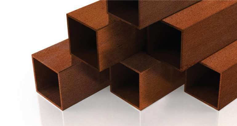Corten steel pipes