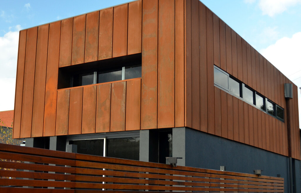 Corten-teras fassaadiviimistluses