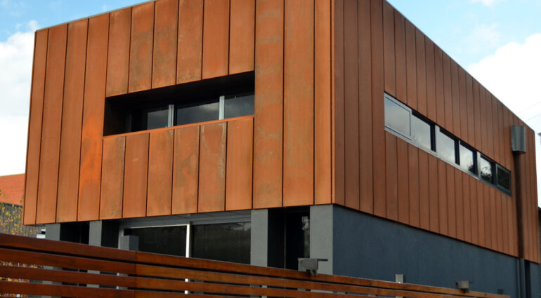 Corten-teras fassaadiviimistluses