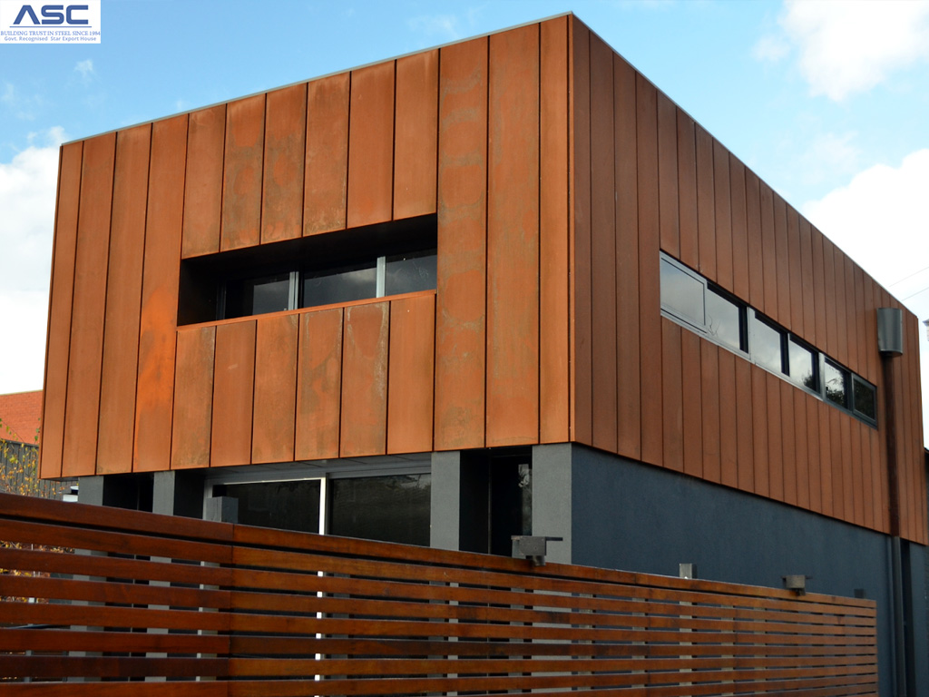 Corten fasado apdaila