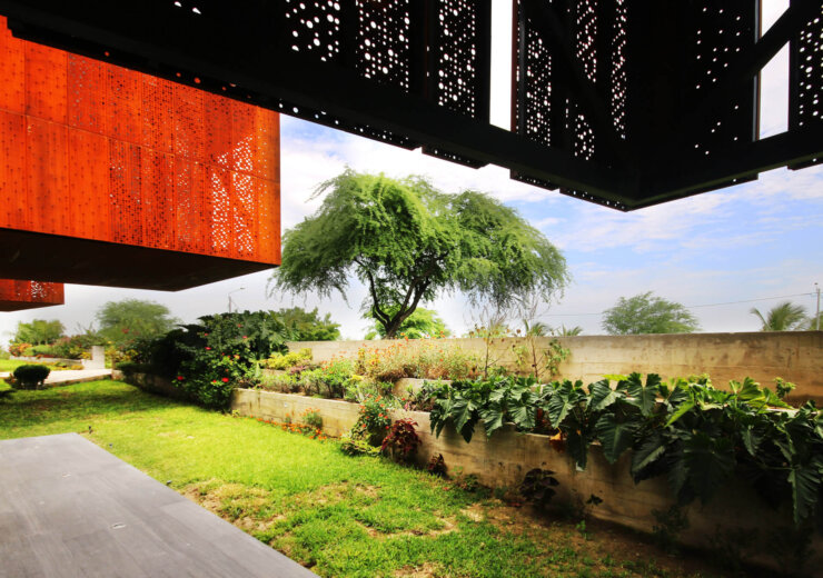 Perforeeritud Corten-teras fassaadiviimistluses