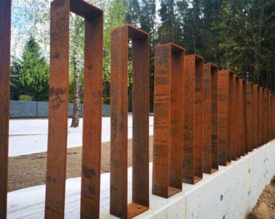 Corten-terasest aed „Kuubik“