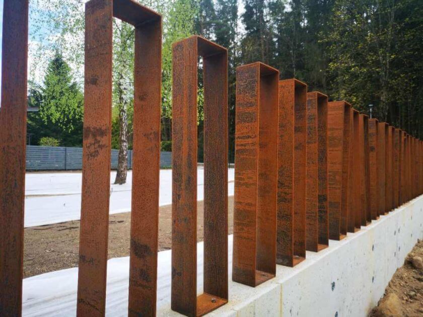 Corten-terasest aed „Kuubik“