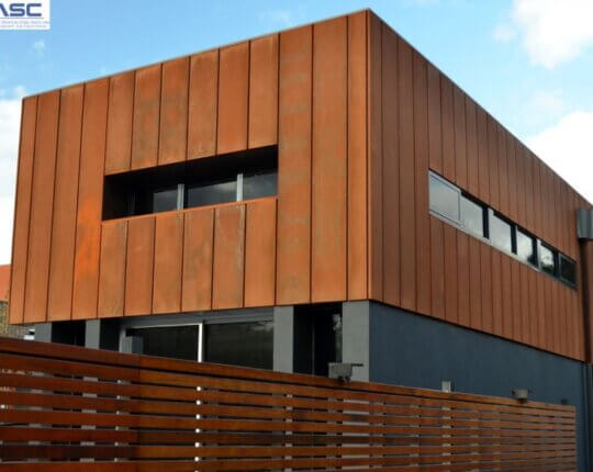 Corten-teras fassaadiviimistluses