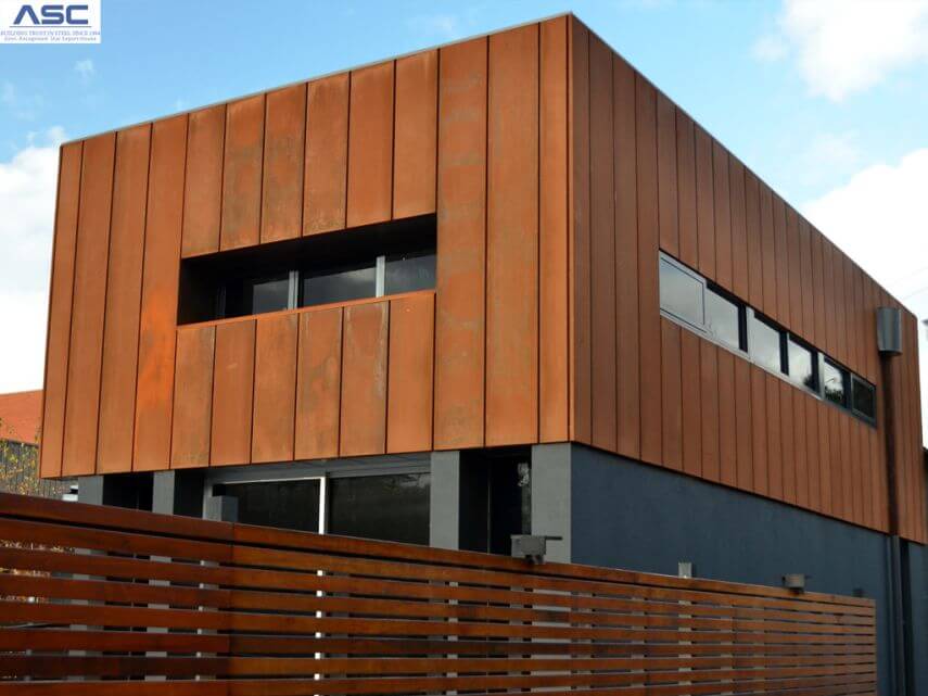 Corten-teras fassaadiviimistluses