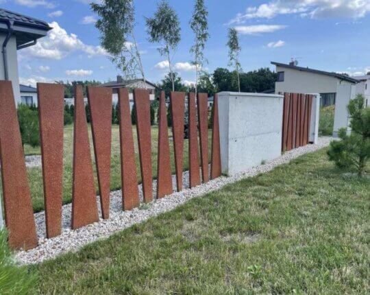 Corten-terasest aed „Aston“